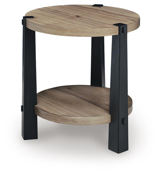 Ridgester Round End Table
