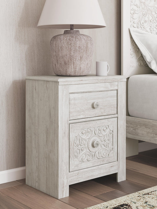 Paxberry Two Drawer Night Stand