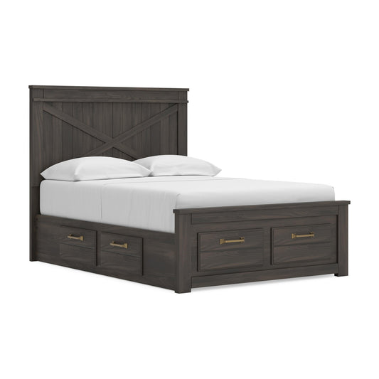 Vonitta Bay Full Panel Storage Bed