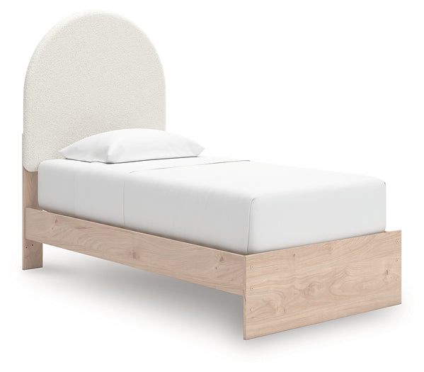 Arloster Twin Upholstered Panel Bed