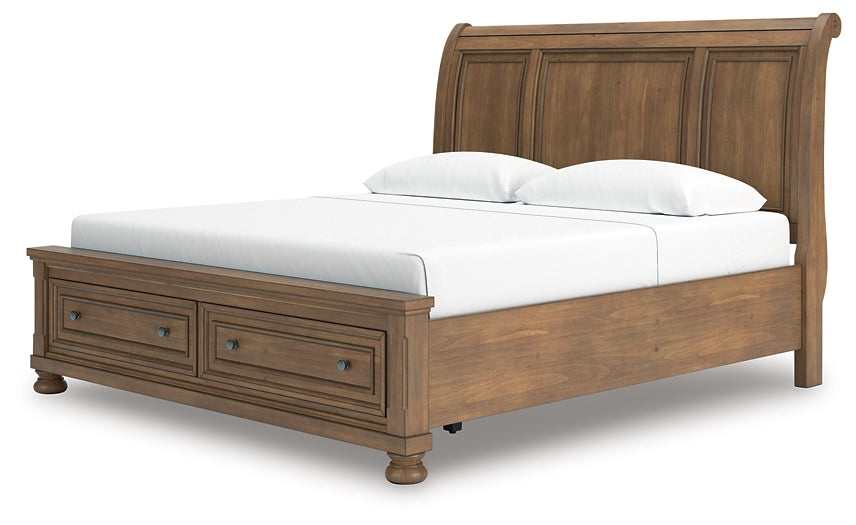 Feddinger King Storage Sleigh Bed