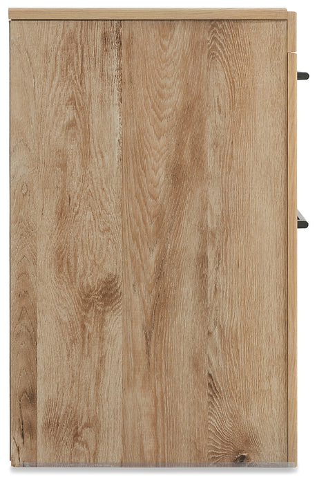 Hyanna King Panel Storage Bed with 2 Under Bed Storage Drawers, Dresser, Mirror, Chest and Nightstand