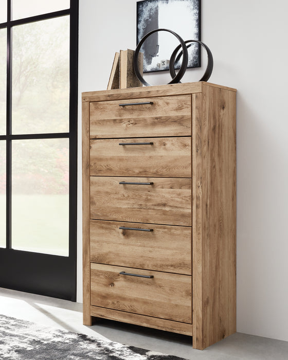 Hyanna Full Panel Headboard, Dresser, Mirror, Chest and Nightstand