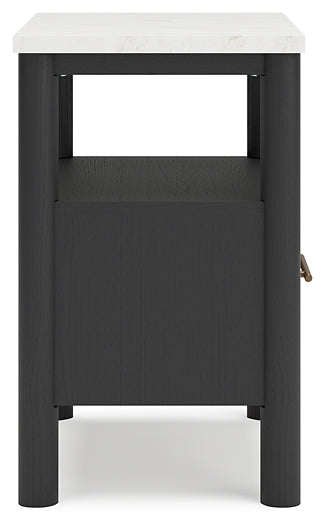 Cadmori Queen Upholstered Panel Bed, Dresser, Mirror, Chest and Nightstand