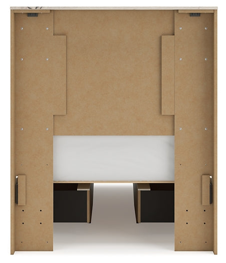 Lawroy Twin Panel Bed with Storage, Dresser, Mirror, Chest and Nightstand