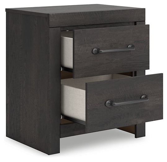 Hollivern Full Panel Storage Bed, Dresser, Mirror and Nightstand