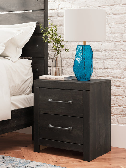 Hollivern Full Panel Bed with Storage, Dresser, Mirror and Nightstand