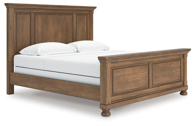 Feddinger King Panel Bed with Mirrored Dresser