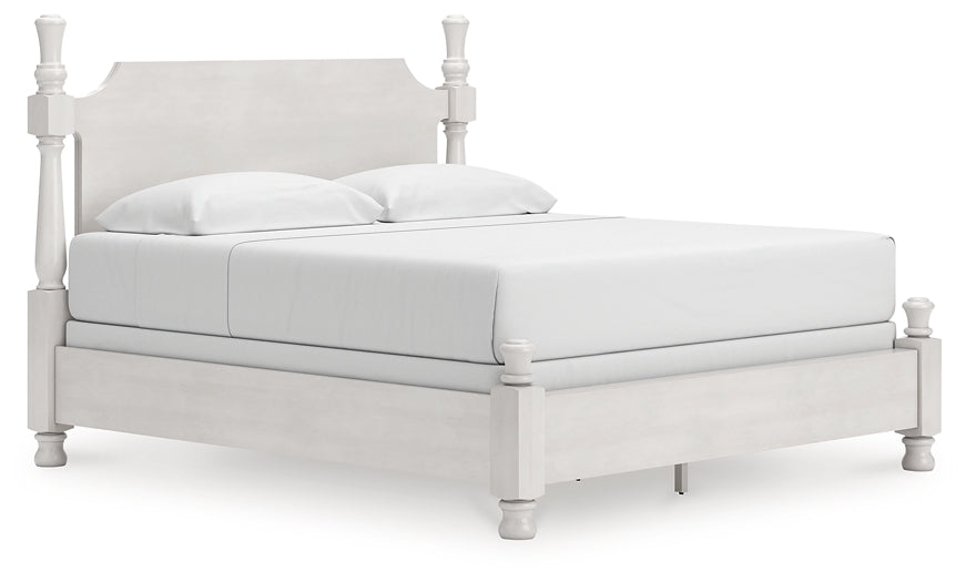 Rowlenstown King Poster Bed, Dresser, Mirror and Nightstand