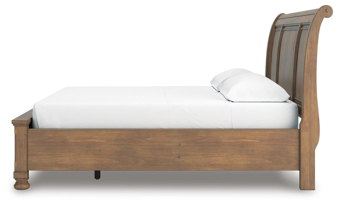 Feddinger California King Storage Sleigh Bed