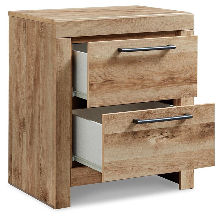 Hyanna Full Panel Storage Bed, Dresser, Mirror, Chest and Nightstand
