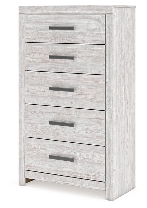 Cayboni Queen Panel Bed, Dresser, Mirror, Chest and Nightstand
