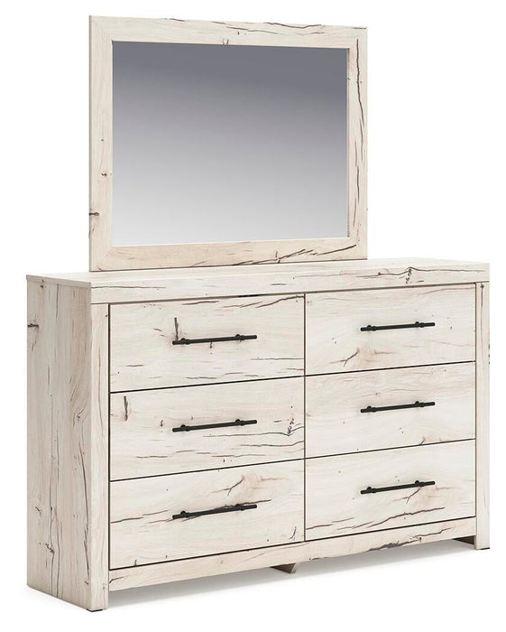 Lawroy Queen Panel Headboard, Dresser, Mirror, Chest and Nightstand