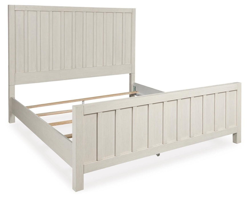 Shaybrock California King Panel Bed, Dresser, Mirror, Chest and Nightstand