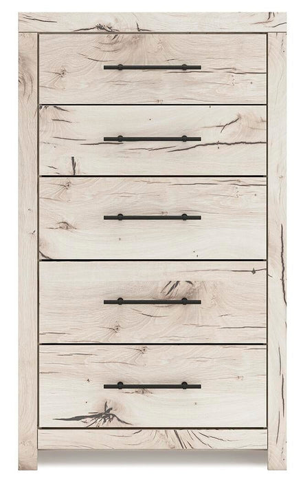Lawroy Queen Panel Bed, Dresser, Mirror, Chest and Nightstand