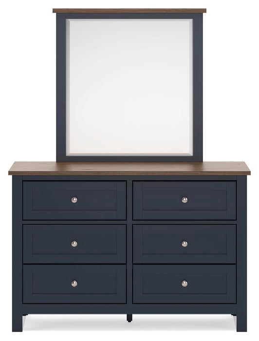 Landocken Twin Panel Headboard, Dresser, Mirror, Chest and Nightstand