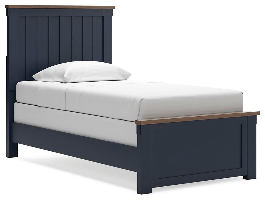 Landocken Twin Panel Bed, Dresser, Mirror, Chest and Nightstand