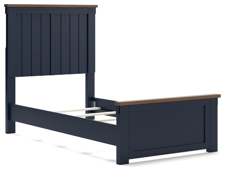 Landocken Twin Panel Bed, Dresser, Mirror, Chest and Nightstand