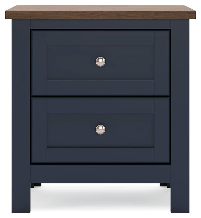 Landocken Twin Panel Bed, Dresser, Mirror, Chest and Nightstand