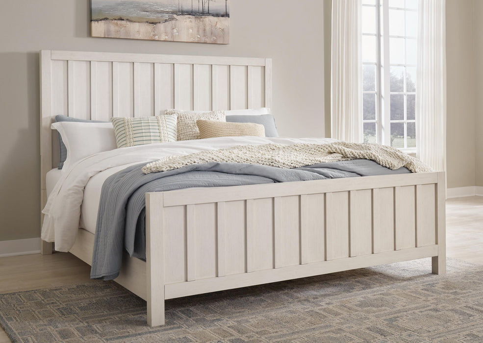 Shaybrock Queen Panel Bed, Dresser, Mirror, Chest and Nightstand