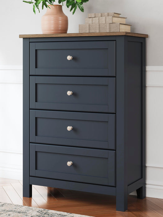Landocken Full Panel Bed, Dresser, Mirror, Chest and Nightstand