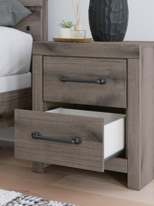 Graystorm Twin Panel Bed with Storage, Dresser, Mirror, Chest and Nightstand
