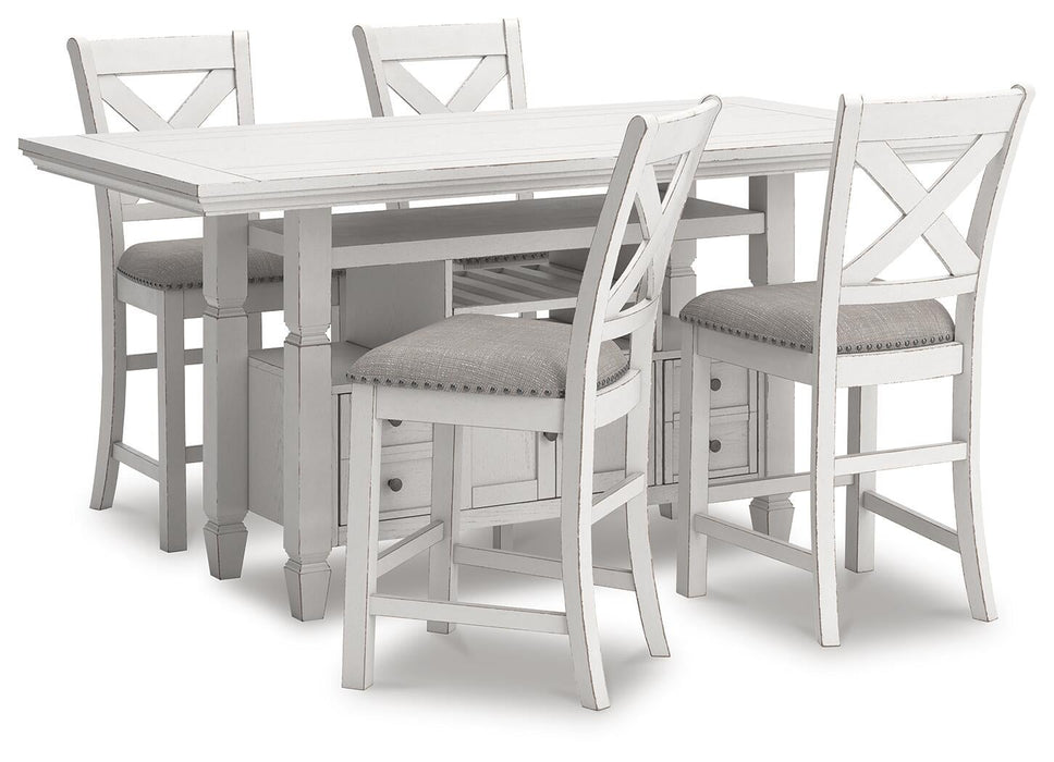 Robbinsdale Counter Height Dining Table and 4 Barstools