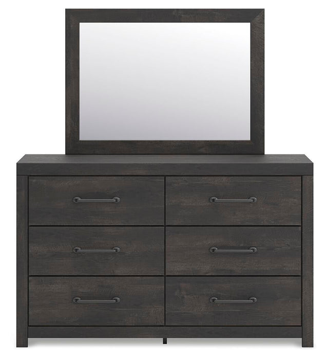 Hollivern Full Panel Storage Bed, Dresser, Mirror, Chest and Nightstand