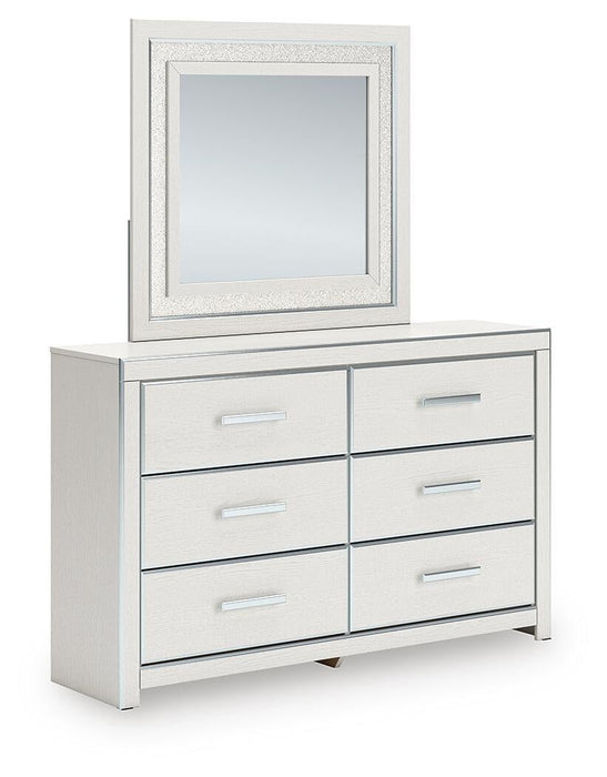 Zuraleus King Upholstered Panel Bed, Dresser, Mirror, Chest and Nightstand