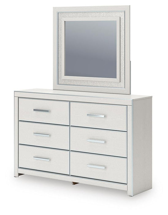Zuraleus King Upholstered Panel Bed, Dresser, Mirror, Chest and Nightstand