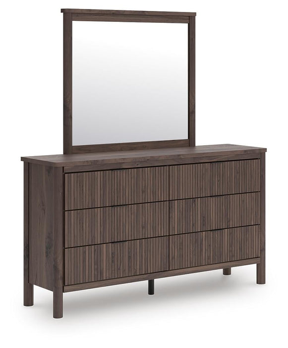Pamytta Queen Panel Bed, Dresser, Mirror, Chest and Nightstand
