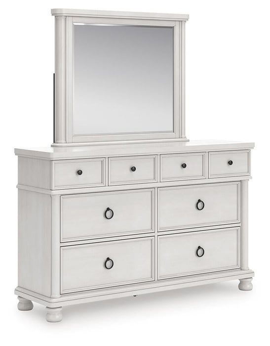 Chadworth Queen Poster Bed, Dresser, Mirror and Nightstand