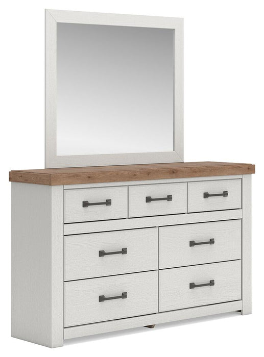 Savonport King Panel Bed with Storage, Dresser, Mirror, Chest and Nightstand