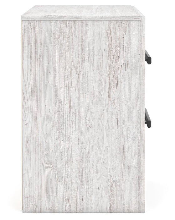 Cayboni Full Panel Bed with Mirrored Dresser