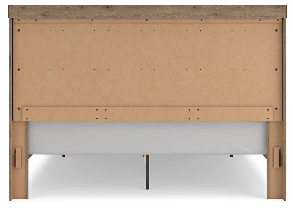 Garistyn King Panel Storage Bed, Dresser and Mirror