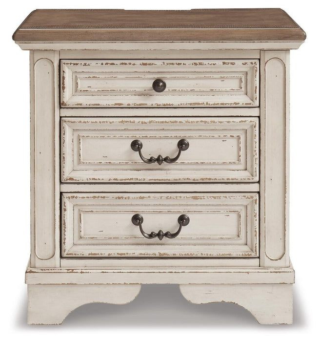 Realyn Three Drawer Night Stand