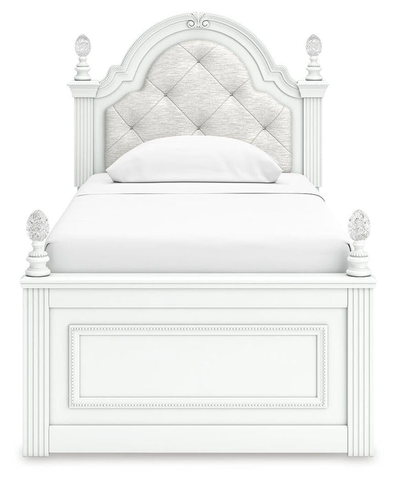 Kozlani Twin Upholstered Panel Storage Bed