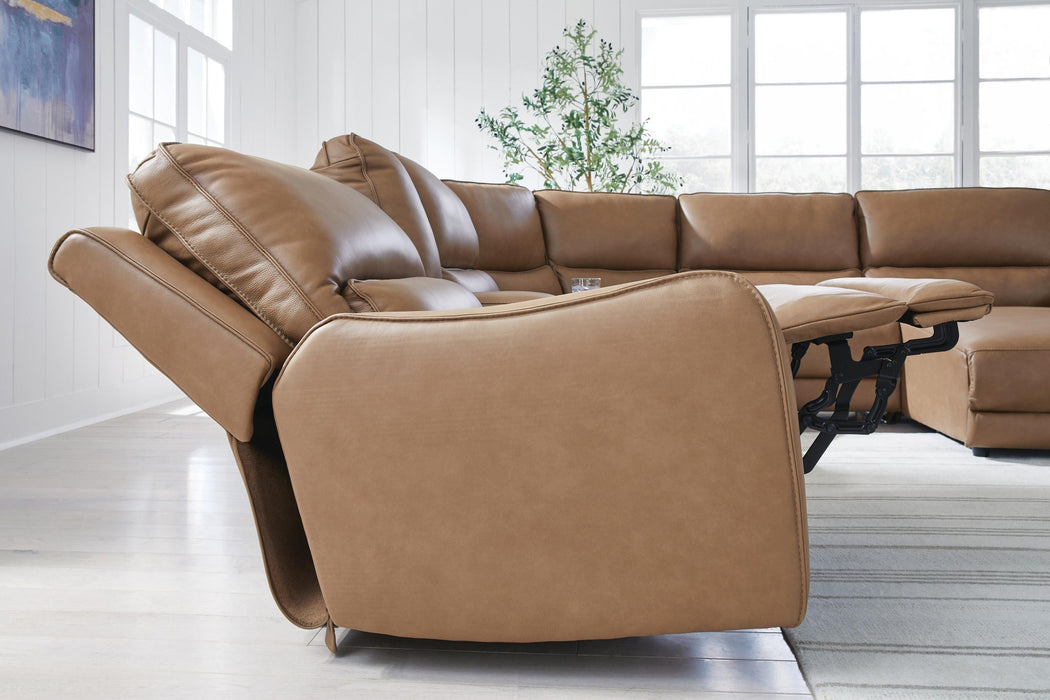 DeepWakes 6-Piece Power Reclining Sectional with Chaise