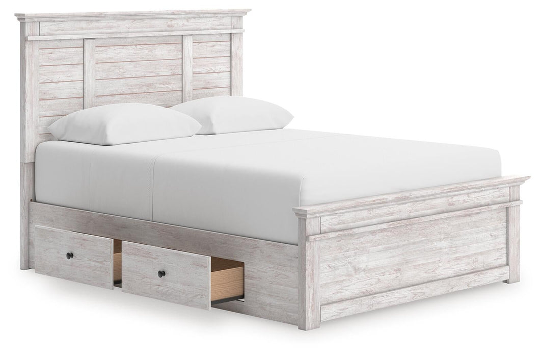 Makidern Queen Panel Storage Bed