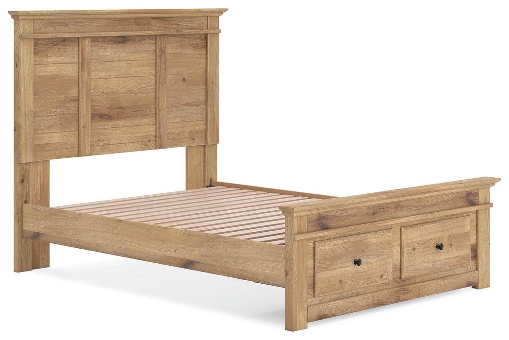 Makidern Full Panel Storage Bed