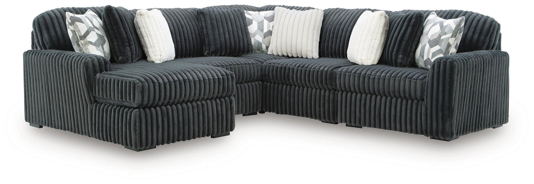 Midnight-Madness 5-Piece Sectional with Chaise