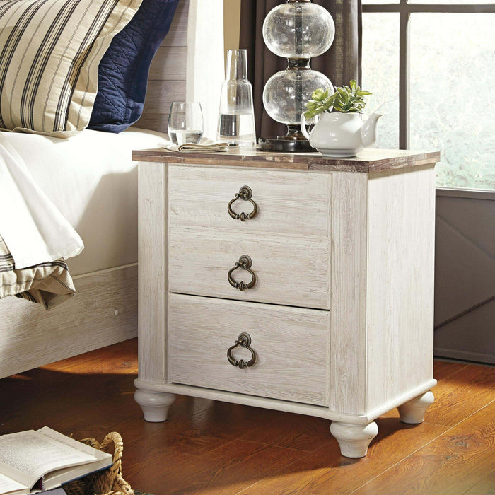 Willowton Two Drawer Night Stand