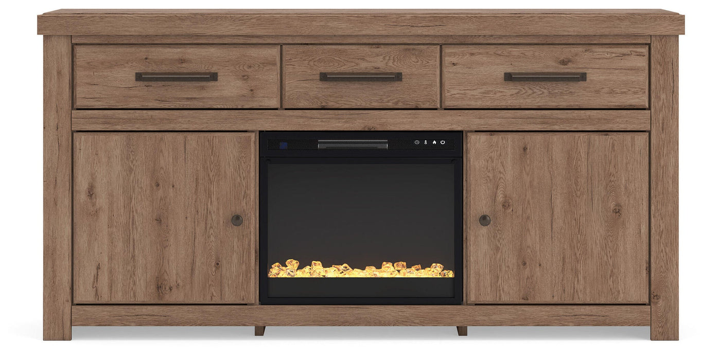 Garistyn 73" TV Stand with Electric Fireplace