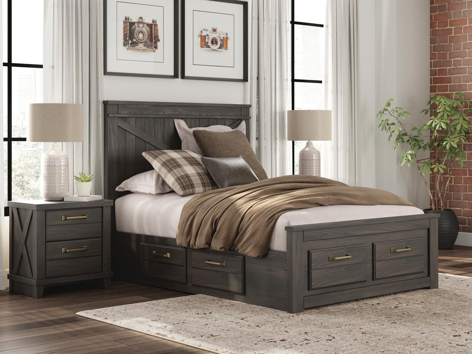 Vonitta Bay Full Panel Storage Bed