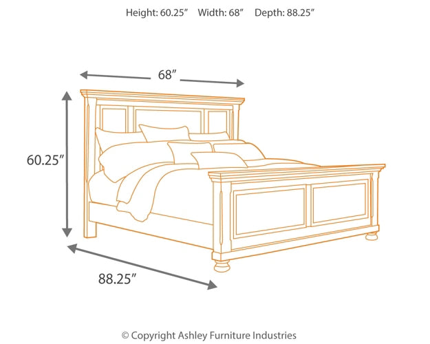 Porter Queen Panel Bed with Dresser